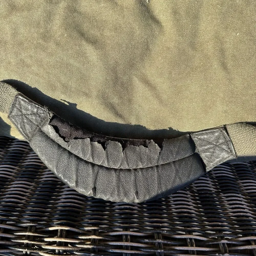 Vintage L.L Bean Sunwashed Canvas Adventure Duffel Large Tan‎ Gorpcore Granola